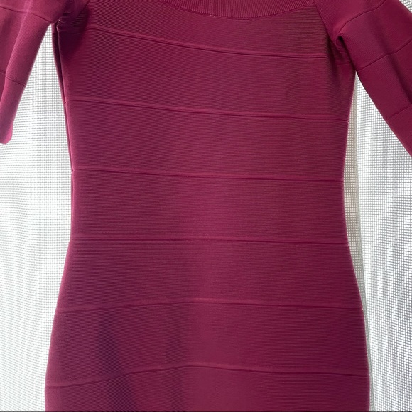 NWT Herve Leger Raspberry Dress - Picture 12 of 12